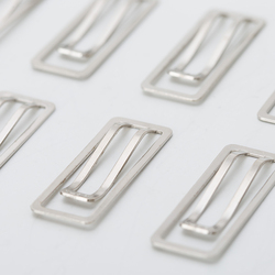 Deli Nusign Paper Clip Set, 10 Pieces, NS106, Silver