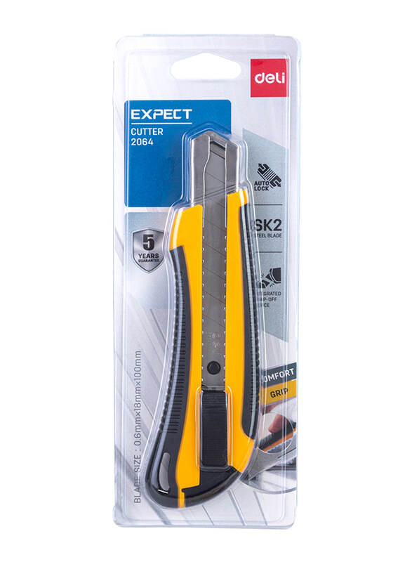 

Deli Paper Cutter with 8 Snap off Blades, 18mm, Assorted