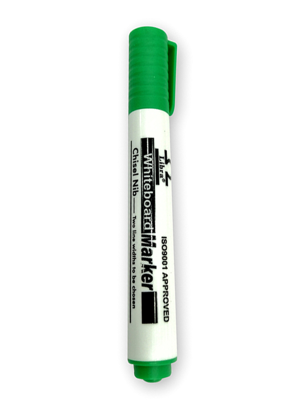 Libra Whiteboard Marker Chisel, Green