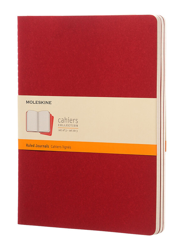 

Moleskine Cahier Journal XL Ruled, 3 Pieces, RD-931076, Red