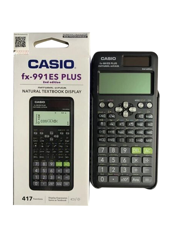 Casio Fx-991Es Plus 2nd Edition Scientific Calculator, Black
