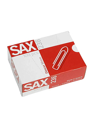 Sax Paper Clip, 50mm, 100 Pieces, Silver