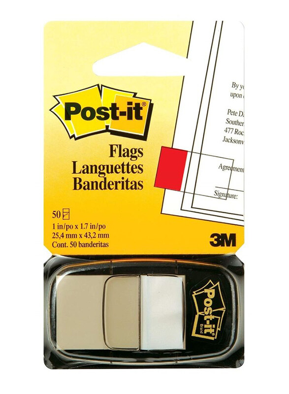 

3M 50-Flags 25.4x43.2mm Post-it Index Flags, White