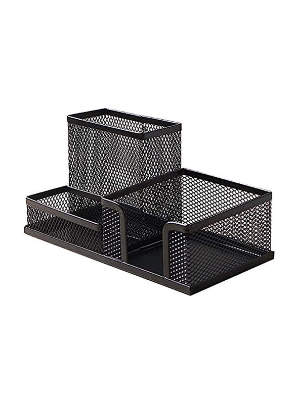 

Deluxe Desk Organizer Metal Mesh, Black