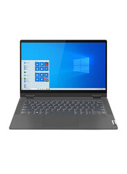 Lenovo Flex 5 14ARE05 2-in-1 Laptop, 14-inch FHD Touch Display, AMD Ryzen 5 4500U 2.30GHz, 512GB SSD, 8GB RAM, AMD Radeon Graphics, EN-KB with Backlit FPR, Window 10, 81X2004QIN, Graphit Grey