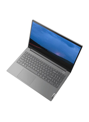 Lenovo Thinkbook 15 Gen 2 Laptop, 15.6-inch FHD Display, Intel Core i5-1135G7 11th Gen 2.4GHz, 1TB HDD, 8GB RAM, Intel Iris Xe Graphics, EN-KB with FP Reader, Dos, 20VE000KAK/20VE000KAX, Mineral Grey