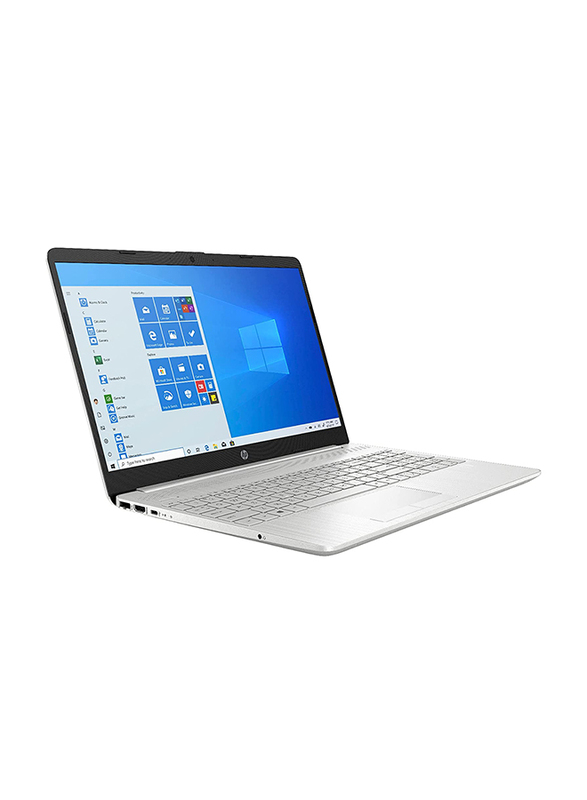 HP 15-DW3033 Laptop, 15.6-inch FHD IPS Display, Intel Core i3-1115G4 11th Gen 3.0GHz, 256GB SSD, 8GB RAM, Intel UHD Graphics, English Keyboard with FP Reader, Window 10, Natural Silver