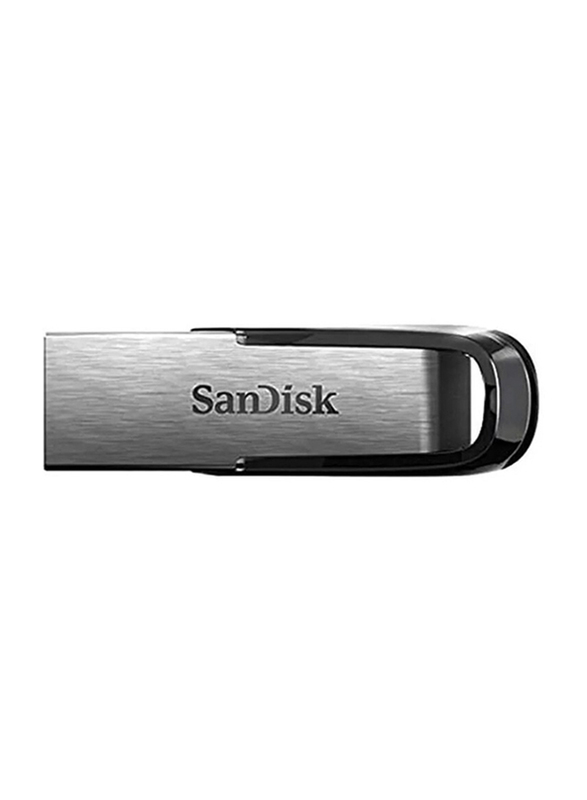 SanDisk 16GB Ultra Flair USB 3.0 Flash Drive, Silver/Black