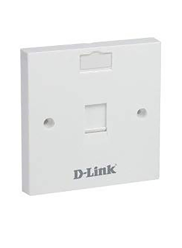 D-Link Face Plate 1SGL, NFP-0WHIXX, White