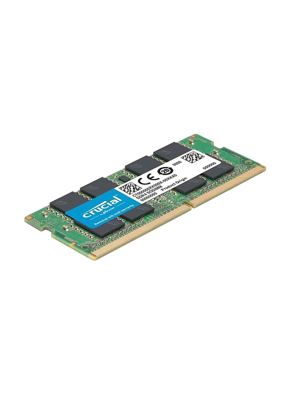 Crucial 4GB RAM CL19 2666MHz Basics DDR4 SODIMM Laptop Memory, CB4GS2666, Green