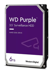 Western Digital Purple 6TB HDD 3.5-inch SATA Surveillance Hard Disk Drive with 64MB Cache Memory, WD60PURZ, Purple/White