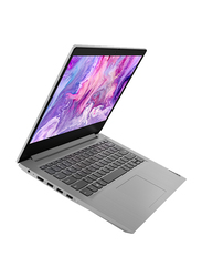 Lenovo Ideapad 3 14 Notebook Laptop, 14-inch FHD Display, Intel Core i5-1135G7 11th Gen 2.4GHz, 1TB HDD, 4GB RAM, Intel Iris Xe Graphics, English Keyboard, Dos, 81X7006DUE, Platinum Grey