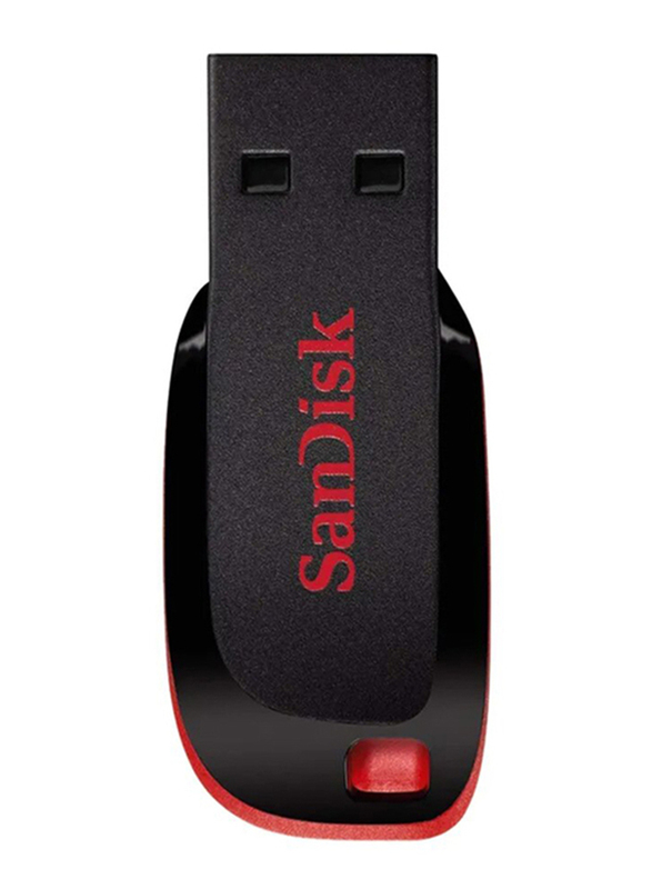 SanDisk 16GB Cruzer Blade USB 2.0 Flash Drive, Black/Red