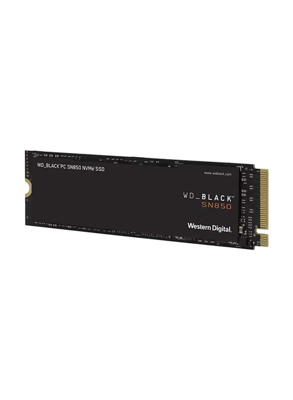 Western Digital WD_Black SN850 500GB SSD PCIe Gen4 x4 Internal Solid State Drive without Heatsink, WDS500G1X0E, Black