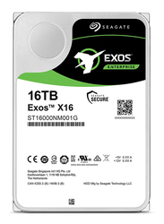 Seagate Exos X16 16TB SATA 6GB/s 512E 7200 RPM 256MB Cache 3.5-inch Internal Hard Drive, Black