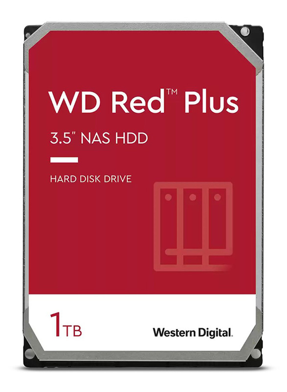 

Western Digital Red Plus 2TB HDD 3.5-inch SATA NAS Hard Disk Drive, WD20EFZX, Red/White