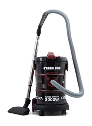 Nikai Drum Vacuum Cleaner, 25L, NVC350T, Red