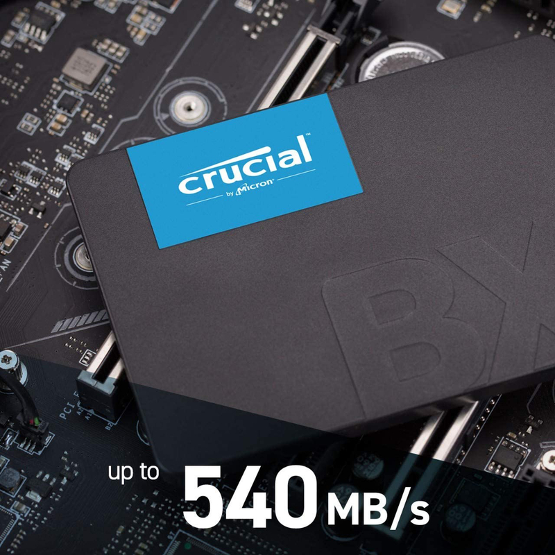 Crucial 1TB BX500 3D NAND SATA 2.5-inch Internal SSD for PC/Laptop, CT1000BX500SSD1, Black