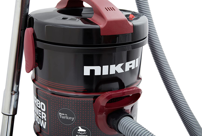 Nikai Drum Vacuum Cleaner, 25L, NVC350T, Red