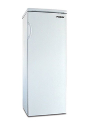 Nikai 250L Upright Single Door Freezer with Sturdy Slide Out Shelves, NUF250N2W, White
