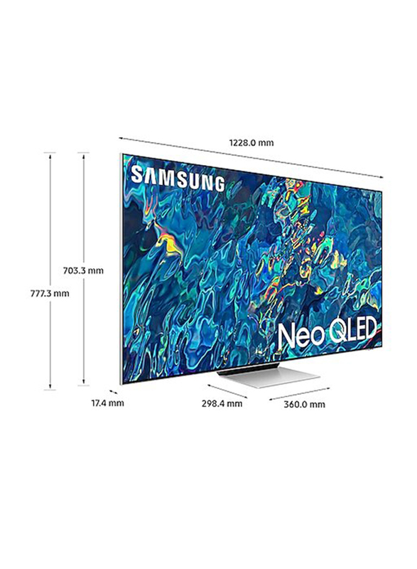 Samsung 75-Inch QN95B 2022 Neo 4K QLED Smart TV with 8 Speakers, QA75QN95BAUXZN, Silver