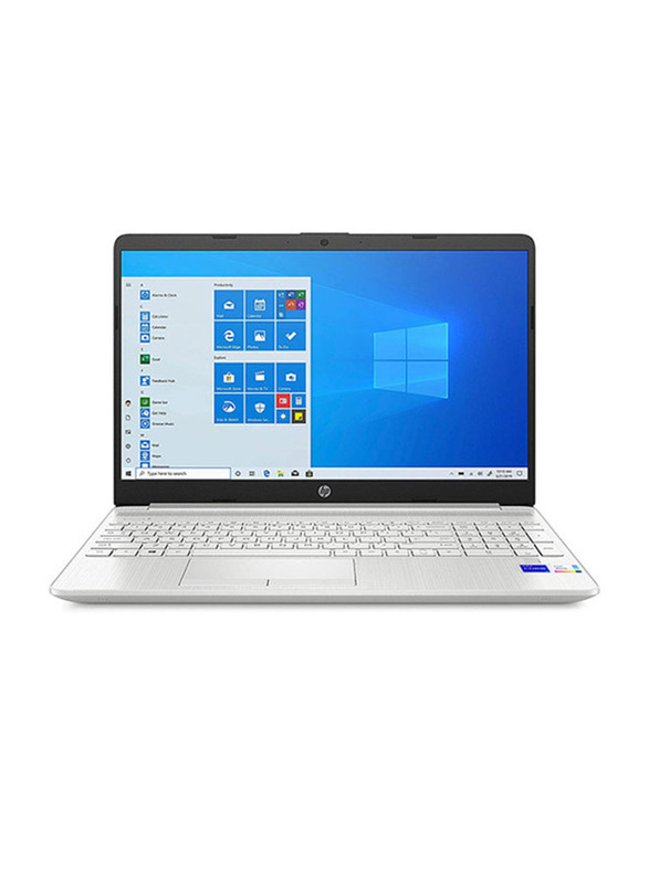 HP 15T-DW300 Notebook Laptop, 15.6-inch FHD IPS Display, Intel Core i7-1165G7 11th Gen 2.80GHz, 512GB SSD, 8GB RAM, Intel Iris Xe Graphics, EN KB, Window 11 Home, 4W2L9AV, Natural Silver