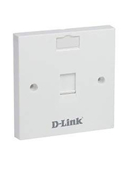 D-Link Face Plate 1SGL, NFP-0WHIXX, White