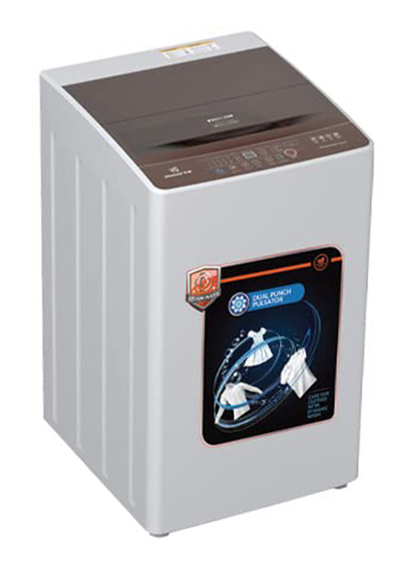 Nikai 8Kg Top Load Fully Automatic Washing Machine, NWM800TN9P, Grey
