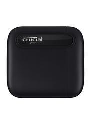 Crucial X6 4TB SSD External Portable Solid State Drive, USB 3.2, CT4000X6SSD9, Black