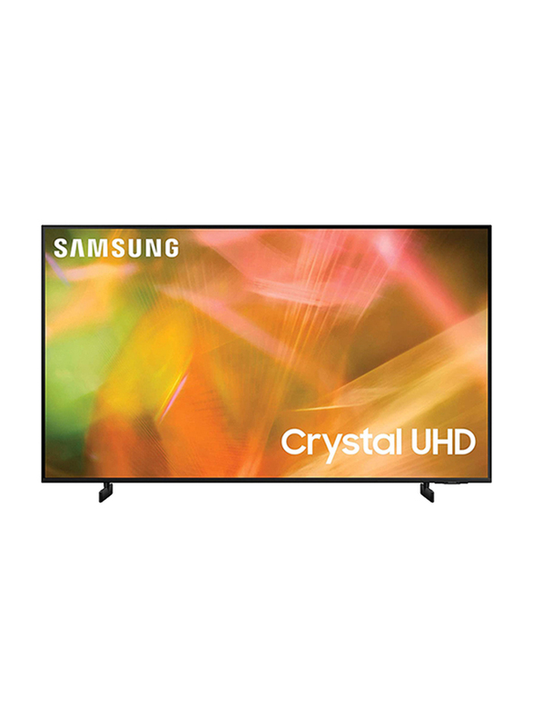 Samsung 43-Inch Au8000 Series 2021 4K Crystal Ultra HD LED Smart TV with Alexa Built-In, UN43AU8000FXZA, Black