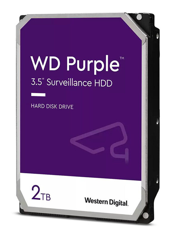

Western Digital Purple 2TB HDD 3.5-inch SATA Surveillance Hard Drive, WD20PURZ, Purple/White