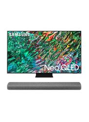 Samsung 55-Inch QN90A Neo 4K Ultra HD QLED Smart TV with 3.0ch HW-S50A All-In-One Soundbar, QA55QN90BAUXZN, Black/Grey
