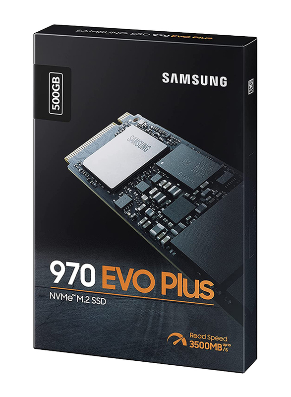 Samsung 970 EVO Plus 500GB DDR4 NVMe M.2 Internal Solid State Drive, Black