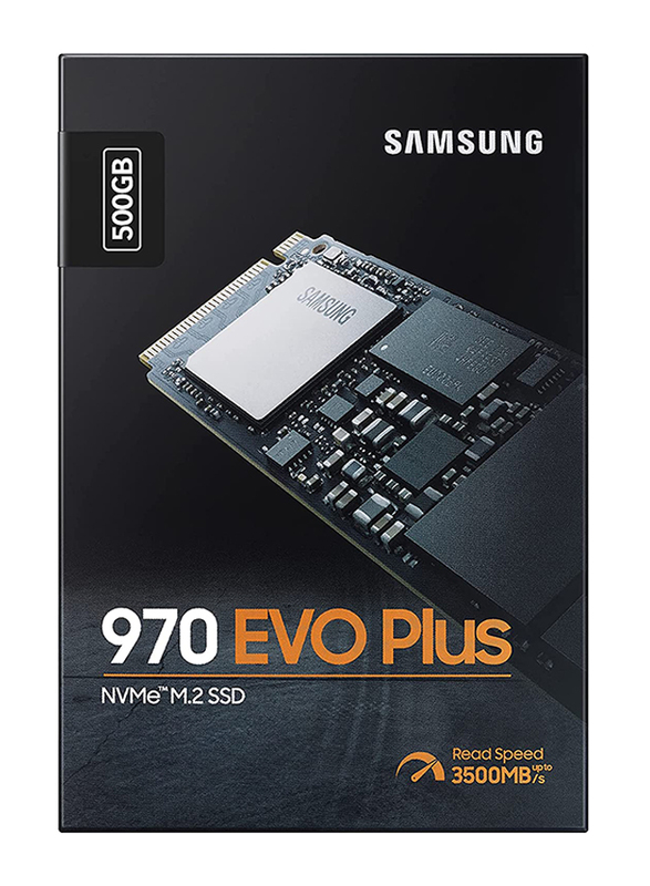 Samsung 970 EVO Plus 500GB DDR4 NVMe M.2 Internal Solid State Drive, Black