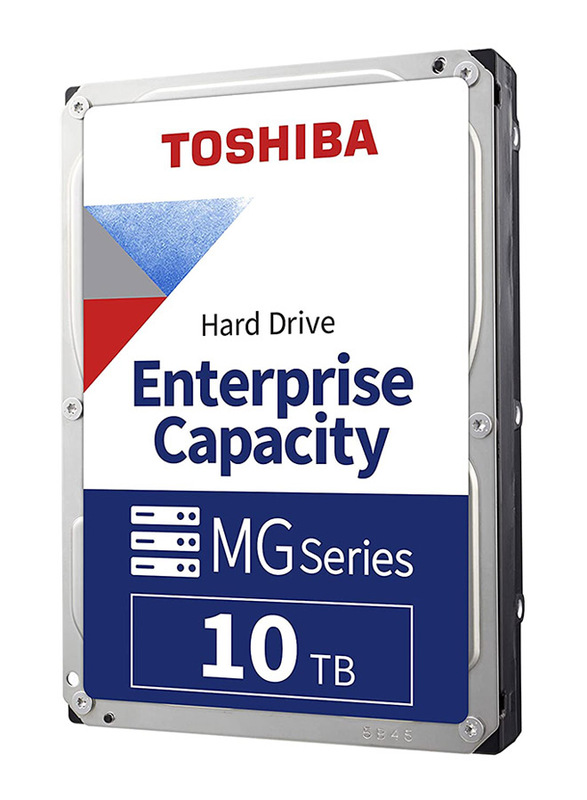 Toshiba MG06A Enterprise Capacity 10TB SATA 512e 7200 RPM 3.5-inch Enterprise Internal Hard Drive, Silver