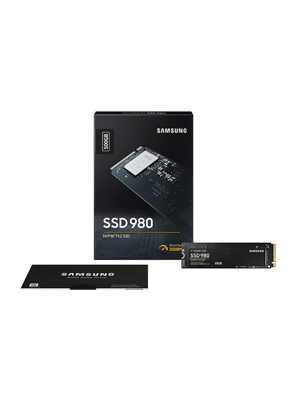 Samsung 980 500GB Basic PCIe 3.0 NVMe M.2 Internal Solid State Drive, Black