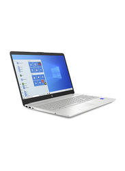 HP 15T-DW300 Notebook Laptop, 15.6-inch FHD IPS Display, Intel Core i7-1165G7 11th Gen 2.80GHz, 512GB SSD, 8GB RAM, Intel Iris Xe Graphics, EN KB, Window 11 Home, 4W2L9AV, Natural Silver