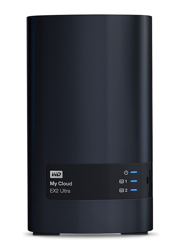 Western Digital 8TB My Cloud Ex2 Ultra Network Attached Storage, USB 3.0, Black
