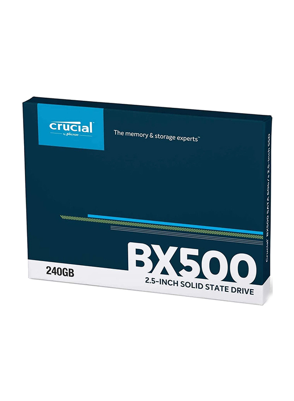 Crucial 240GB Bx500 3D NAND SATA 2.5-inch Internal SSD for PC/Laptop, CT240BX500SSD1, Black