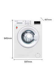Nikai 6Kg Front Load Fully Automatic Washing Machine, NWM600FT, White