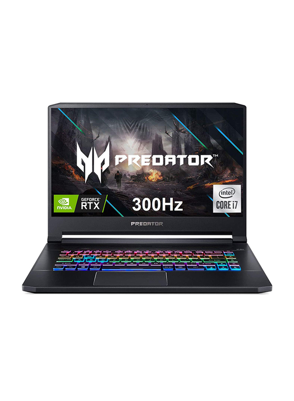 Acer Predator Triton 500 PT515-52-73L3 Gaming Laptop, 15.6" FHD Dis, Intel Core i7 10th Gen 2.60GHz, 512GB SSD, 16GB RAM, 8GB NVIDIA GeForce RTX2070 Super Graphics, EN KB, Win 10H, NH.Q6XAA.002, Black