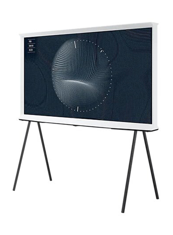 Samsung 43-Inch LS01B 2022 4K QLED Smart TV with 4 Speakers, QA43LS01BAUXZN, White