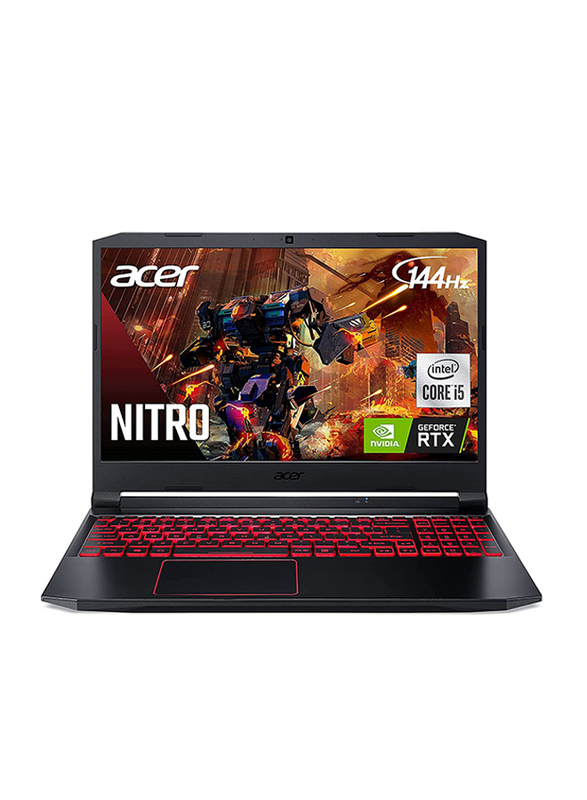 Acer Nitro 5 AN515-55-53E5 Gaming Laptop, 15.6 inch FHD 144Hz, Intel Core i5-10300H, 256GB SSD, 8GB RAM, 4GB Nvidia RTX 3050 Graphic, Windows 10 Home, Black