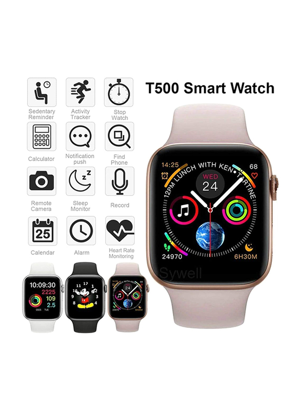 RKS T55 Plus Series 6 Smart watch with Bluetooth Calling 50+ Wallpapers/ Heart Rate Monitor Fitness Tracker Step Count, Black