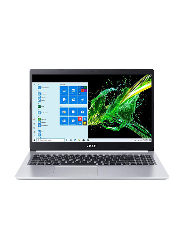 Acer Aspire 5 A515-55T-53AP Laptop, 15.6" HD Touch Display, Intel Core i5-1035G1 10th Gen 1GHz, 256GB SSD, 8GB RAM, ‎620 Intel UHD Graphics, EN KB, Win 10, NX.A14AA.002, Silver