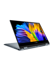 Asus ZenBook Flip 13 2-in-1 Laptop, 13.3-inch OLED Touch Display, Intel Core i7-1165G7 11th Gen 2.80GHz, 512GB SSD, 16GB RAM, Intel Iris Xe Graphics, EN-KB with Backlit, Win 11 Pro, UX363EA, Pine Grey