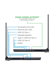 Acer Predator Helios 300 Gaming Laptop, 15.6" Full HD Display, Intel Core i7-10750H 10th Gen 2.6GHz, 512GB SSD, 16GB RAM, NVIDIA GeForce RTX 2060 6GB Graphics, EN KB, Win 10, PH315-53-72XD, Black