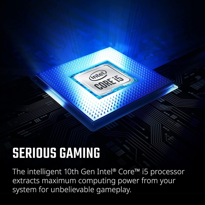 Acer Nitro 5 AN515-55-53E5 Gaming Laptop, 15.6" Full HD Display, Intel Core i5-10300H 10th Gen 4.5GHz, 256GB SSD, 8GB RAM, NVIDIA GeForce RTX 3050 Graphics, EN-KB, Win 10 Home, NH-QB0AA-001, Black