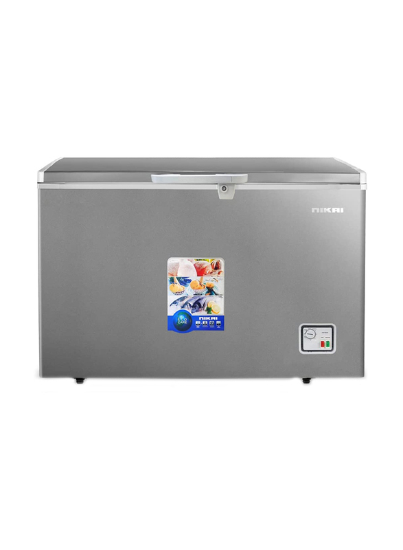 Nikai 540L Single Door Chest Freezer, NCF540N7S, Silver