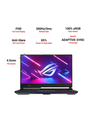 Asus Rog Strix G533QS Gaming Laptop, 15.6 inch WQHD (2560 x 1440), AMD Ryzen 9 5900HX 3.2GHz, 2TB SSD, 32GB RAM, Nvidia RTX 3080 16GB, FreeDOS, Black